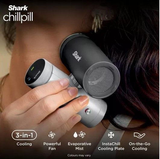SHARK ChillPill FA022UK 3-in-1 Fan, Mist & InstaChill System - Carbon